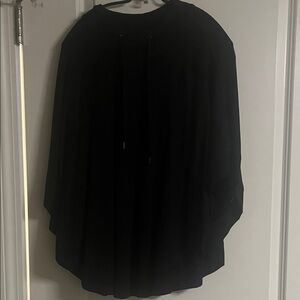 Talbots Black Cape Jacket